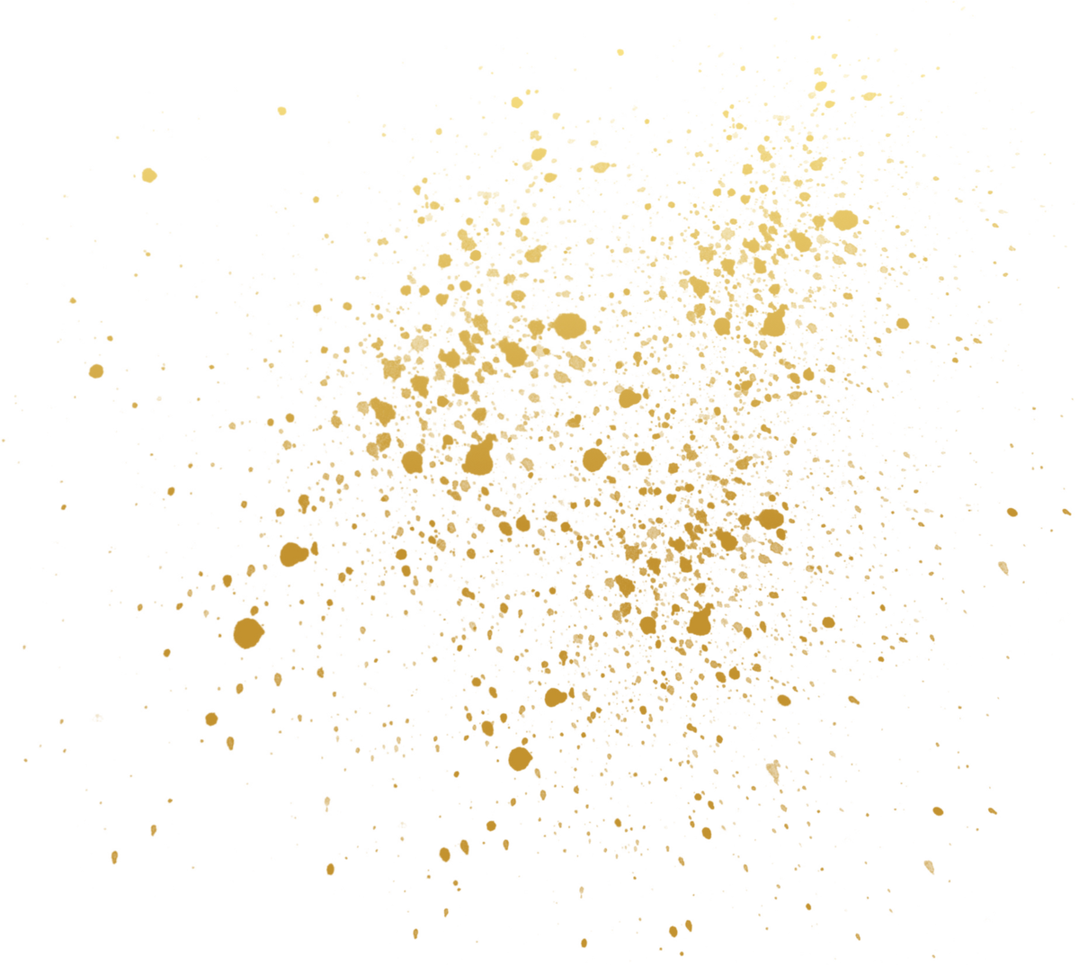 Gold Splatter Paint Splash